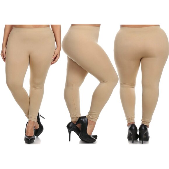 Women's Casual Ultra-Soft Cozy Comfy High-Waisted Athletic Active Yoga Leggings - Picture 7 of 16